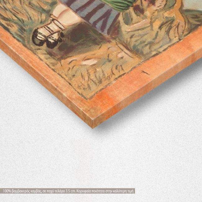 Canvas print Girl with a hat, Theofilos