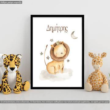 Poster Elegant painted Lion