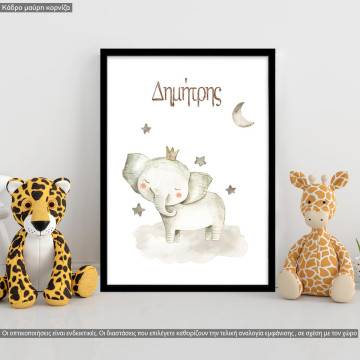 Poster Elegant painted Elephant