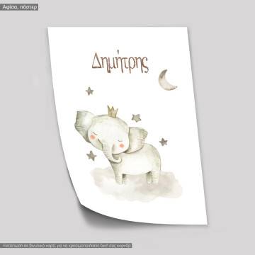 Poster Elegant painted Elephant 2