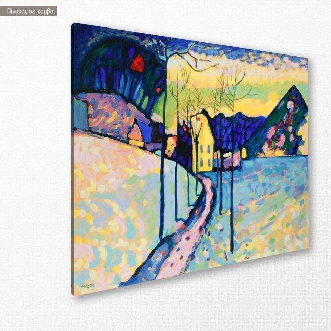 Canvas print Winter landscape, Kandinsky W.