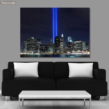 Canvas print New York, light towers