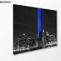 Canvas print New York Light towers grayscale
