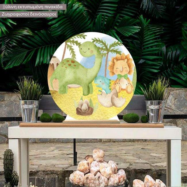 Wooden printed sign, Moustache monocle and hat