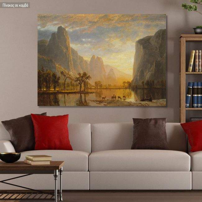 Canvas print Yosemite valley, Bierstadt Albert