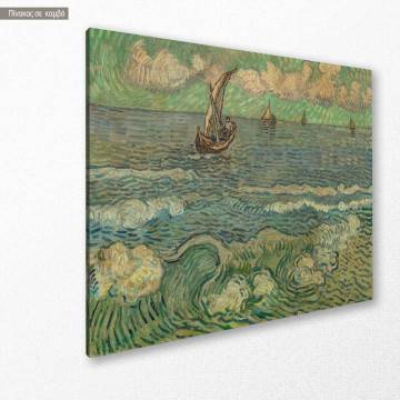 Canvas print Seascape at Saintes Maries de la Mer (van Gogh fake) Wacker L. Framed canvas View 1 2