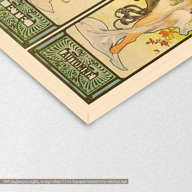 Canvas print Les saisons, Mucha A.