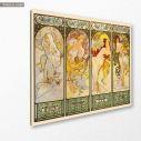 Canvas print Les saisons, Mucha A.