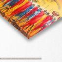 Canvas print African tribe gathering, panoramic