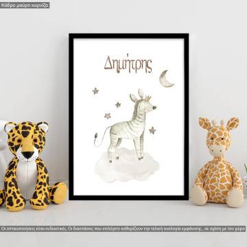 Poster Elegant painted Zebra