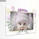 Canvas print Baptism decoration girly, personalized with photo