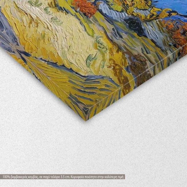 Πίνακας ζωγραφικήςThe mulberry tree, Vincent van Gogh, αντίγραφο σε καμβά, λεπτομέρεια