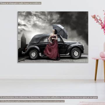 Πίνακας σε καμβά Mauve lady