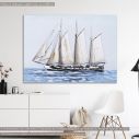 Canvas print Racing sail ship