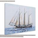 Πίνακας σε καμβά Racing sail ship, κοντινό