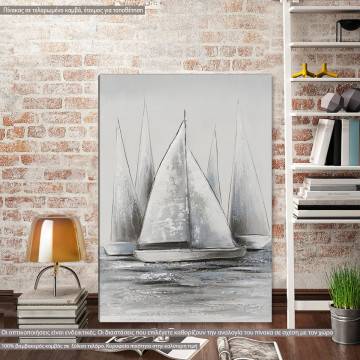 Canvas print,Boat gathering