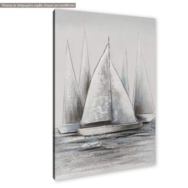 Πίνακας σε καμβά, Boat gathering, κοντινό