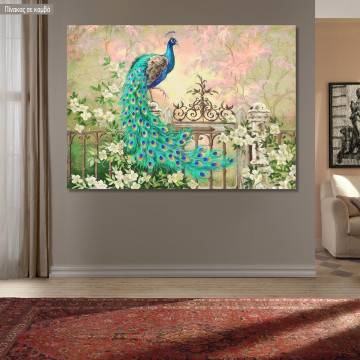 Πίνακας σε καμβά The peacock