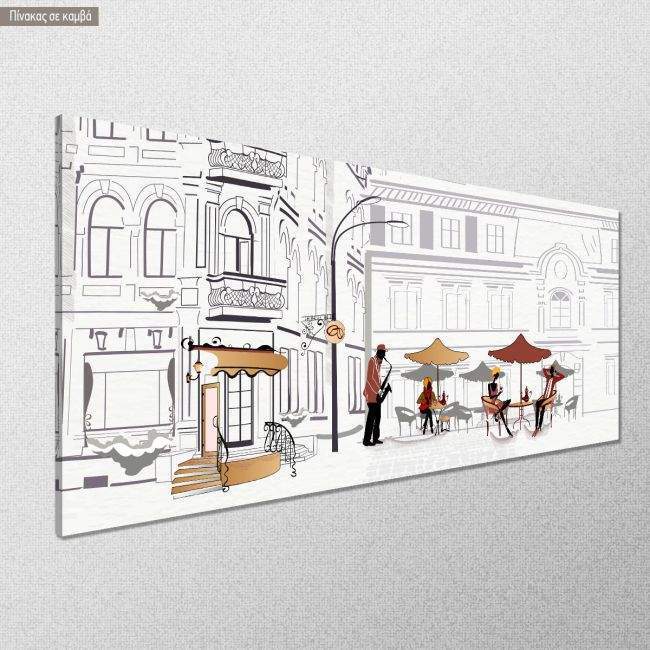 Canvas print White scene, panoramic