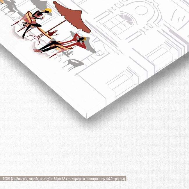 Canvas print White scene, panoramic