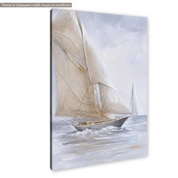 Canvas print  Mixed media sailing ship Framed canvas View 1 2