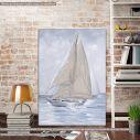 Πίνακας σε καμβά, Mixed media sailing ship I
