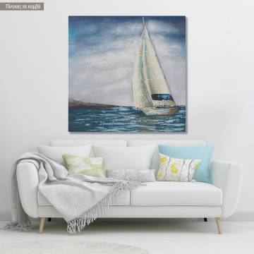 Canvas print Sailing ship, square