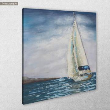 Canvas print Sailing ship, square 2