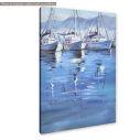 Canvas print,Moored yachts