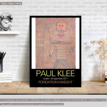Klee Paul, Fondation Maeght, αφίσα, κάδρο