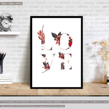 Blossomed love, αφίσα, κάδρο