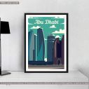 Travel destination, Abu Dhabi, poster