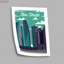 Travel destination, Abu Dhabi, poster
