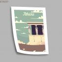 Travel destination, Athens, poster