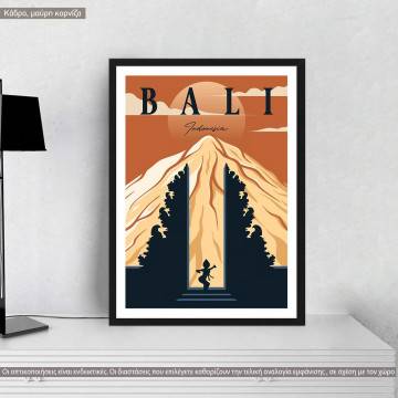 Travel destination, Bali I, κάδρο, μαύρη κορνίζα