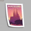 Travel destination, Barcelona, poster