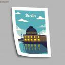 Travel destination, Berlin, αφίσα, κάδρο
