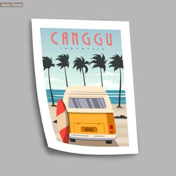 Travel destination, Cangu, Indonesia, κάδρο, μαύρη κορνίζα 2