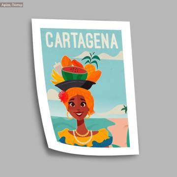 Travel destination, Cartagena, κάδρο, μαύρη κορνίζα 2
