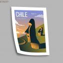 Travel destination, Chile, αφίσα, κάδρο