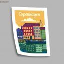 Travel destination, Copenhagen, αφίσα, κάδρο