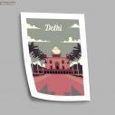 Travel destination, Delhi, poster