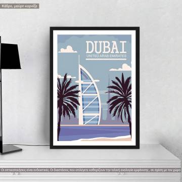Travel destination, Dubai, poster