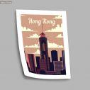 Travel destination, Hong Kong, poster