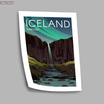 Travel destination, Iceland, poster 2