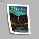 Travel destination, Iceland, poster