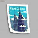 Travel destination, Kuala Lumpur, poster