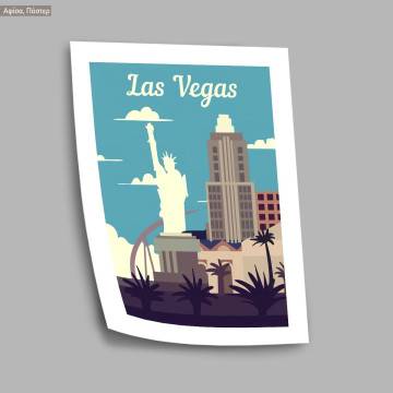 Travel destination, Las Vegas, κάδρο, μαύρη κορνίζα 2