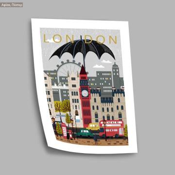 Travel destination, London, poster 2