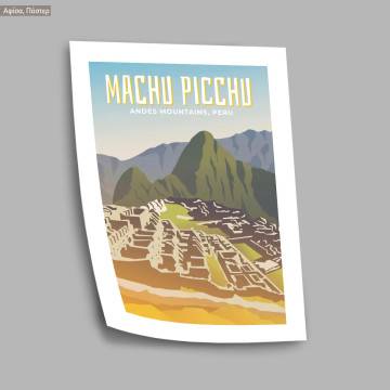 Travel destination, Machu Picchu, poster 2